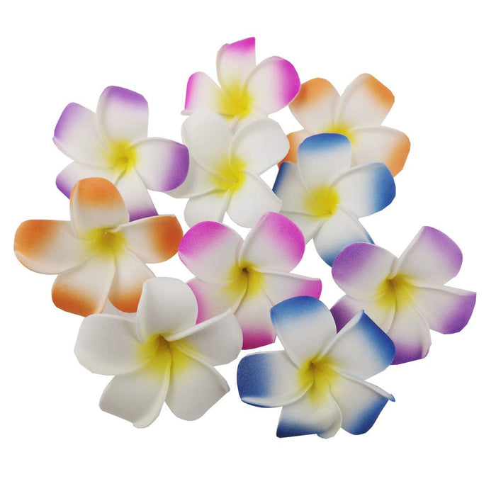 Piankowe spinki do włosów, Runaup Hawajska sztuczna plumeria pianka kwiat spinka do włosów na wesele plażę akcesoria do nakrycia głowy