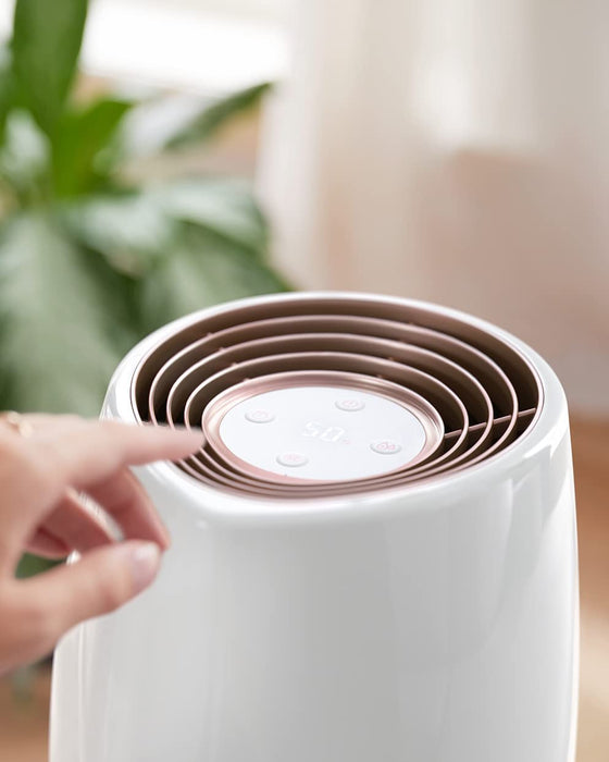 Philips Seria 2000 Nawilżacz Powietrza - Nawilżacz Pomieszczenia do 32 m², Technologia NanoCloud, 3 Prędkości, Tryb Snu, Zbiornik 2l (HU2716/10)
