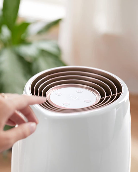 Philips Seria 2000 Nawilżacz Powietrza - Nawilżacz Pomieszczenia do 32 m², Technologia NanoCloud, 3 Prędkości, Tryb Snu, Zbiornik 2l (HU2716/10)