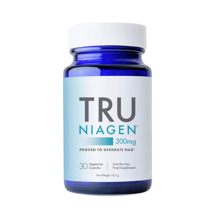 TRU NIAGEN Nikotynamid rybozyd NAD + suplement zmniejszający zmęczenie i zmęczenie, opatentowana formuła NR jest bardziej wydajna niż NMN - liczba 30-300 mg na porcję (1 miesiąc / 1 butelka)