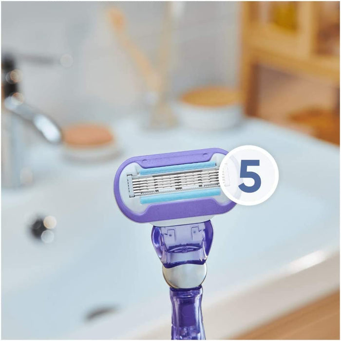 Gillette Venus ‎7702018584383 Ostrza dla Kobiet, 4 Sztuki, Biały/Liliowy
