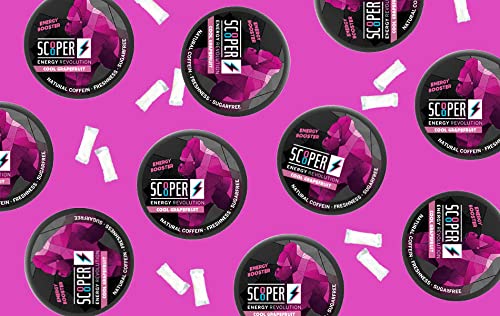 SCOOPER Energy 10 x cool grejpfrut | 10 x 7,2 g
