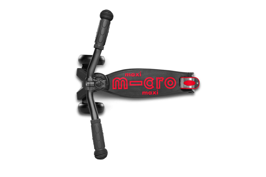 Micro Kickboard - Maxi Deluxe Pro Kick Scooter - płynne przesuwanie, 3-kołowa, odchylana do kierowania konstrukcja z grubymi, stabilnymi kółkami i kierownicą w stylu choppera, dla dzieci w wieku 5-12 lat