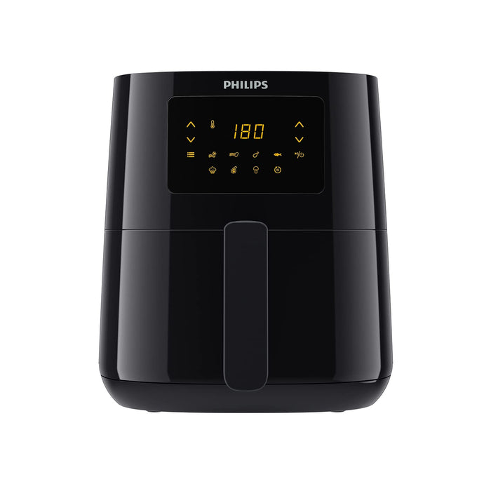 Philips Essential Airfryer XL - Misa 6,2 l, Frytownica bez oleju, Technologia Rapid Air, Ekran dotykowy, Aplikacja NutriU z przepisami (HD9270/90)