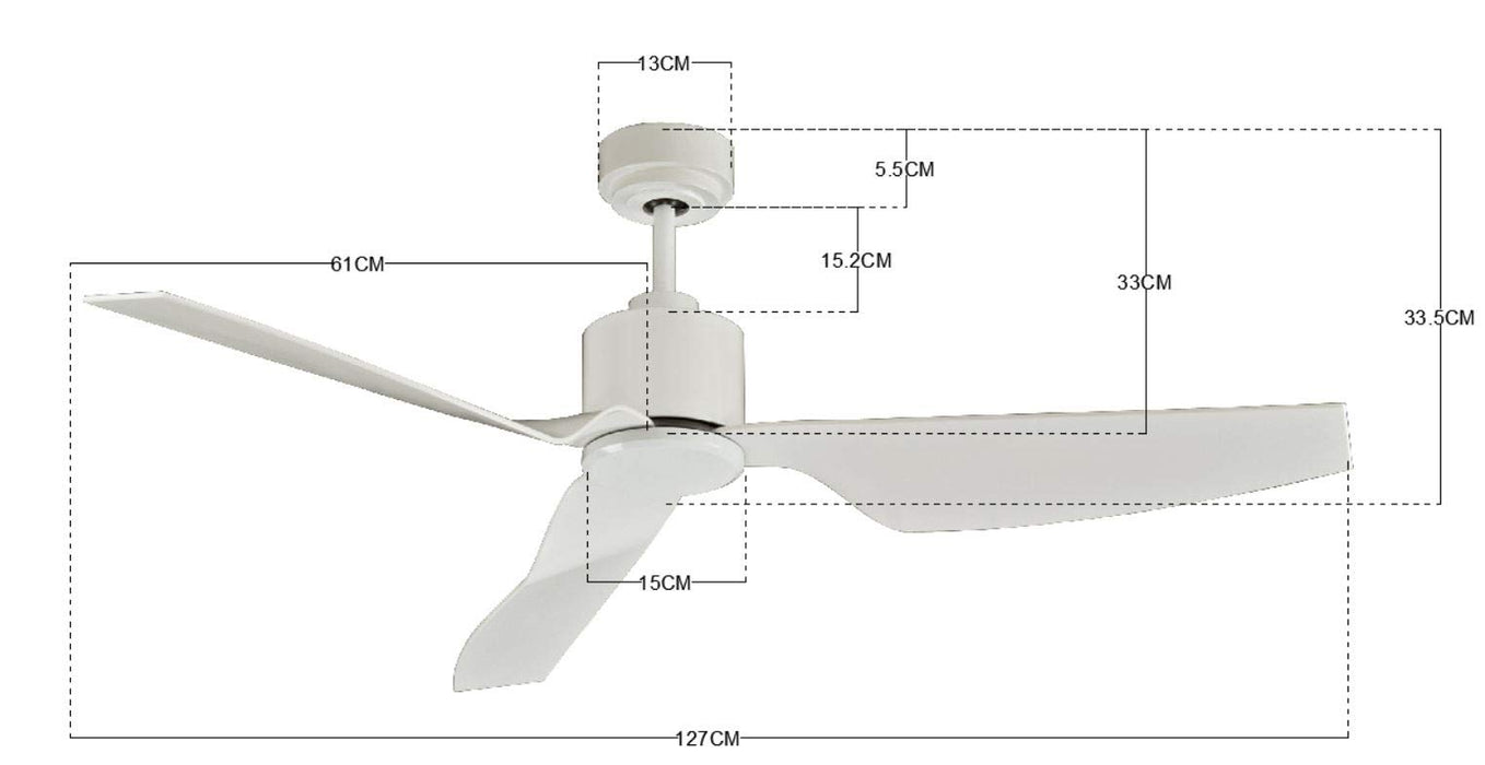Lucci Air Airfusion Climate II wentylator DC, 35 W, biały