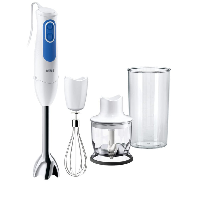 Braun 0X22111219 MQ 3025 blender do spaghetti PC, biały/niebieski/stal nierdzewna