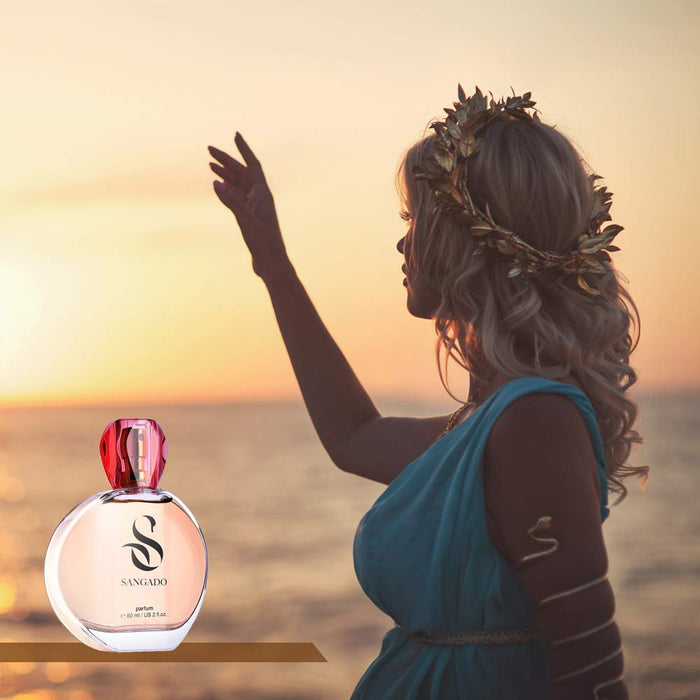 SANGADO Electra Perfume for Women, 8-10 hours long-Lasting, Luxury smelling, Oriental Floral, Fine French Essences, Extra-Concentrated (Parfum), Sensual, Refined, Ideal Gift for Women, 60 ml Spray