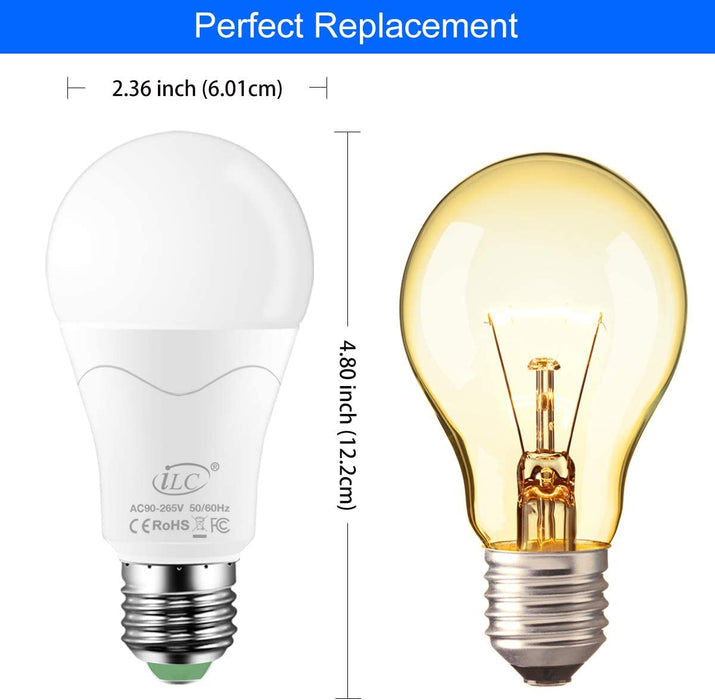 ILC żarówka Edisona E27 o mocy 12 W, ekwiwalent 85 W, zmieniająca kolor ściemniana, RGBW LED, ciepła biel 2700 K, dołączony pilot zdalnego sterowania