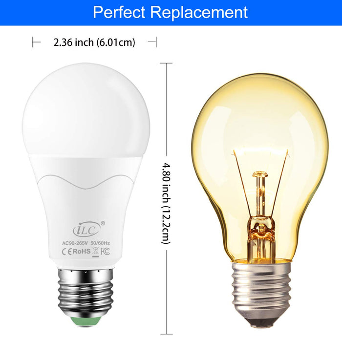 ILC żarówka Edisona E27 o mocy 12 W, ekwiwalent 85 W, zmieniająca kolor ściemniana, RGBW LED, ciepła biel 2700 K, dołączony pilot zdalnego sterowania