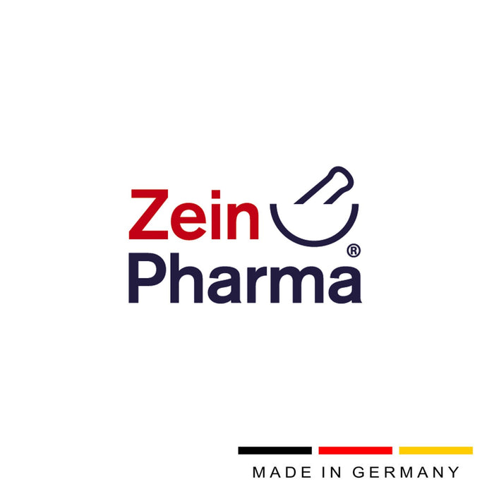 ZeinPharma Buforowana witamina C 500 mg 90 kapsułek (3 miesiące zapasu), bez glutenu, wegańska, koszerna i halal, wyprodukowano w Niemczech, 65 g