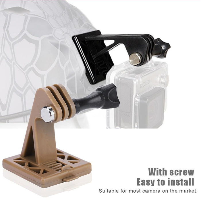 Tbest Taktyczne akcesoria do szybkiego kasku Airsoft, uchwyt przedni do kasku, adapter do kamery Go Pro Action