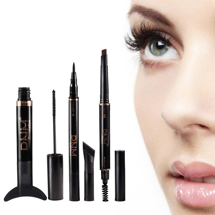 Waterproof Mascara Black Volume and Length - Waterproof Mascara Black - Eyeliner and Mascara Set Create Natural-Looking, Professional Eye-Makeup Highly Pigmented Instantly Lengthen Eyelashes Herommy