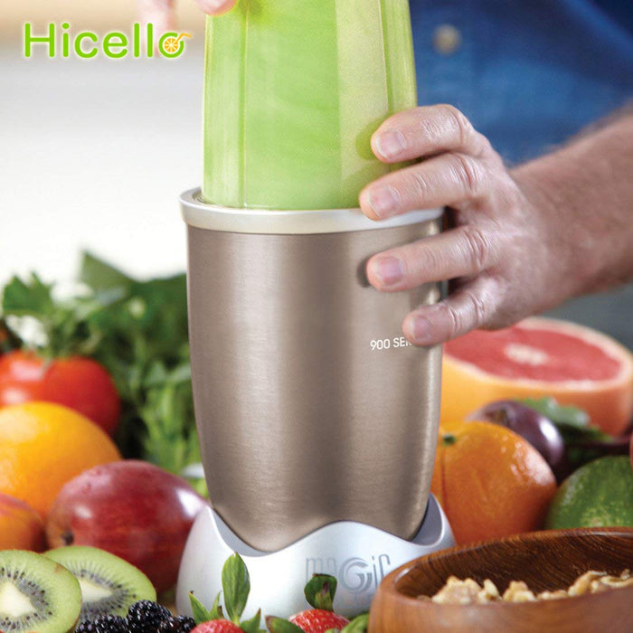 Hicello 500 ml kubek z pokrywką części zamienne do Nutribullet 600 W/900 W blender akcesoria do sokowirówki, 2 sztuki