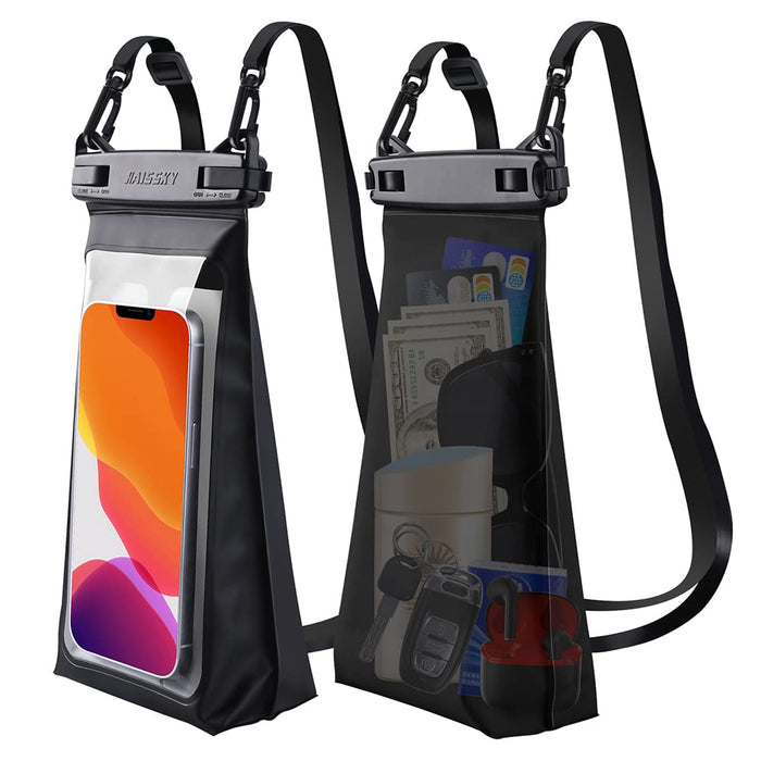Pływające wodoszczelne etui na telefon komórkowy 6,9 cala [1 sztuka], pływające etui na telefon komórkowy z paskiem do zawieszenia do iPhone 13 Pro Max, Samsung Huawei LG, wodoszczelne etui na telefon komórkowy z ulepszoną konstrukcją blokady