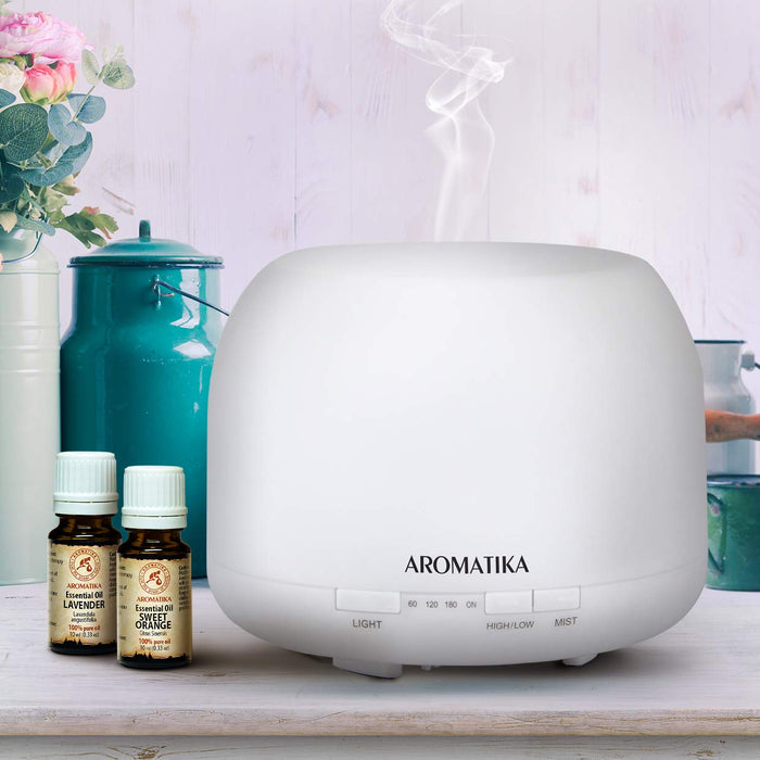 Essential Oil Diffuser 500ml - Ultrasonic Humidification - Aromatherapy Diffuser Humidifier- 7 Color LED Lights - for Room - Home - Office - Yoga - Salon - Spa - Office - Bedroom - Best for Gift