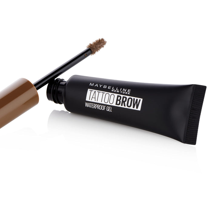 Maybelline New York Tattoo Brow Waterproof Gel żel stylizujący do brwi długotrwały i wodoodporny, 03 Warm Brown, 5 ml