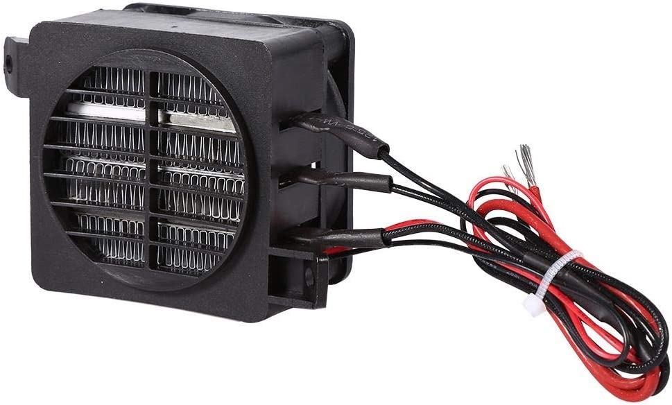 VIFERR Grzejnik PTC, 100 W, 12 V, oszczędność energii, PTC, wentylator, ogrzewanie, nagrzewanie, nawilżacz powietrza, klimatyzacja