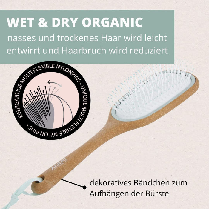 PARSA Beauty Nature Love Kork szczotka do włosów Wet & Dry Organic