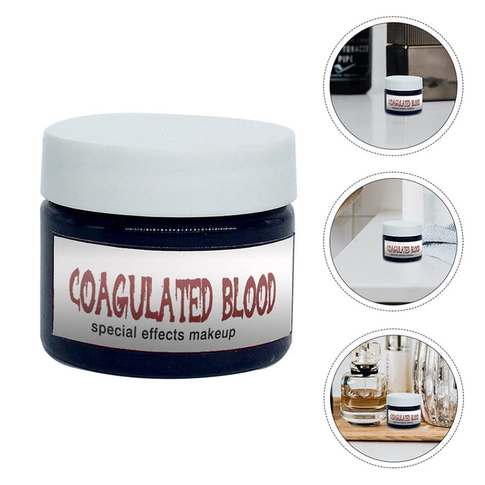 Beaupretty 2 Sztuk 20G Fałszywy Makijaż Krwi Skoagulowanej Krwi Efekt Krwi Udawać Że Kostium Halloween Dla Farb Do Malowania Twarzy Blizny Rany Ubierz Cosplay
