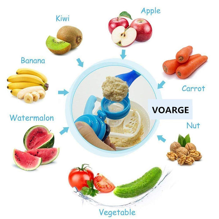 Voarge Smoczek (3 szt.), do soków owocowych, skarbów, artykułów spożywczych, silikonowy smoczek do warzyw
