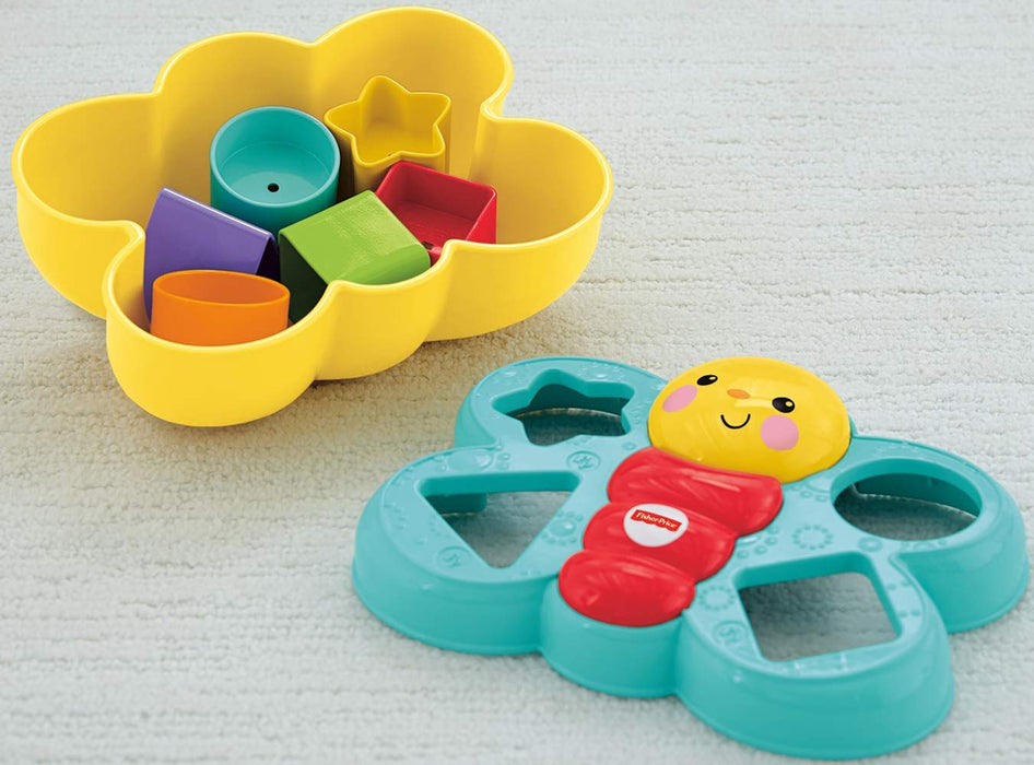 Fisher-Price, Motylek Sorter Kształtów Zabawka Z Klockami Dla Dzieci CDC22