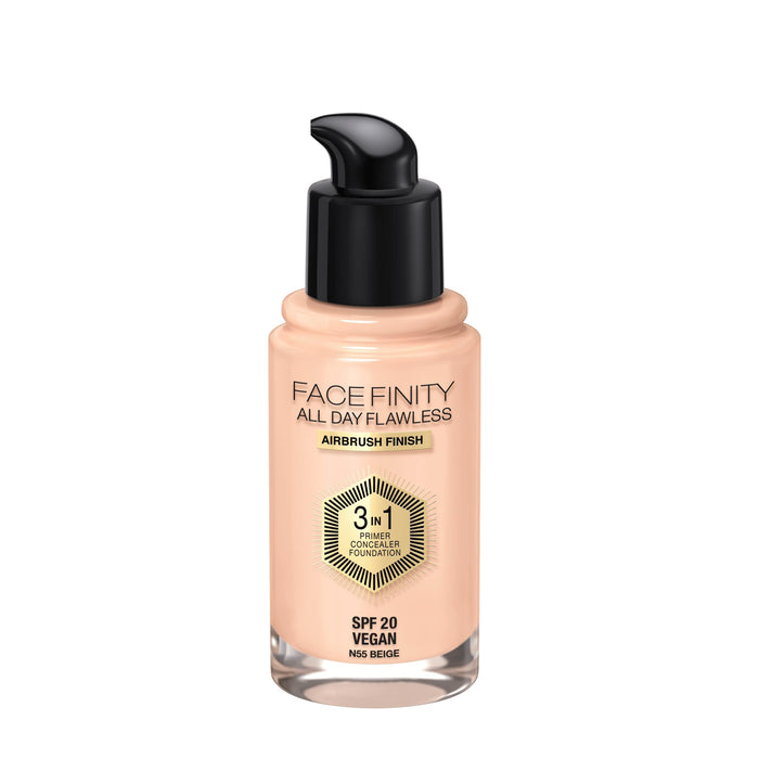 Max Factor Facefinity All Day Flawless 3 w 1 kryjący podkład w płynie nr 055 - Beige