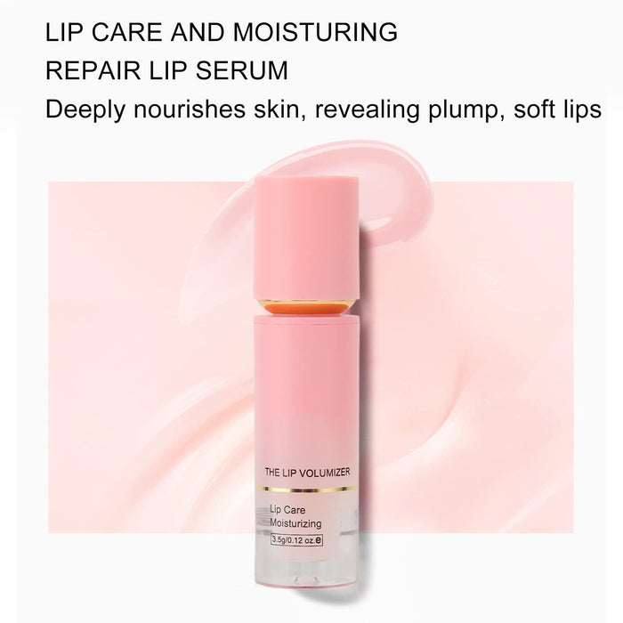 Lip Care Serum, 3.5g/0.12oz Clear Lip Gloss Odżywczy Nawilżający Nawilżający Skórę Serum Nawilżające na Noc