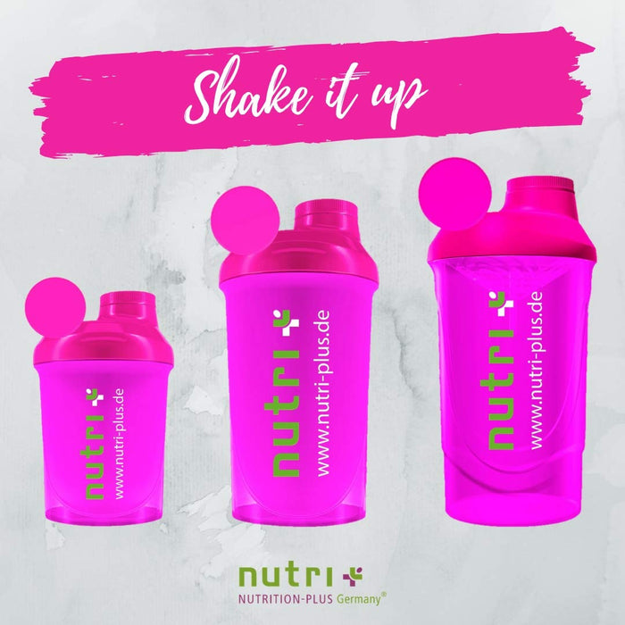 Lady-Shaker 500ml - shaker do odżywek białkowych - Super Pink - bez BPA - bez plastyfikatorów - Fitness Bodybuilding Sport - Nutri-Plus