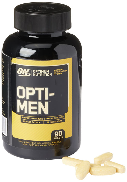 Optimum Nutrition ON Optimen Multiwitamina kapsułki, witaminy i minerały, tabletki dla mężczyzn z cynkiem, magnezem i aminokwasami, kompleks o wysokiej dawce, 30 porcji, 90 kapsułek