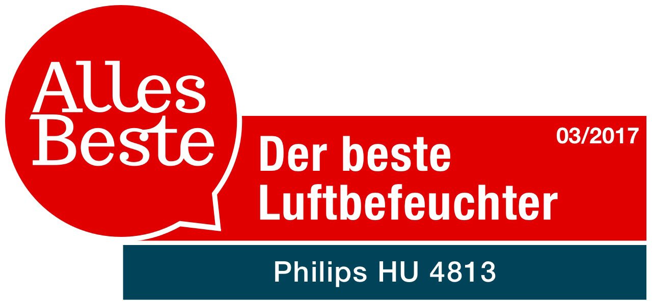 Philips HU4813 10 nawilżacz powietrza do 44 m², higieniczna technologia NanoCloud, cichy tryb nocny, tryb automatyczny, kolor czarny