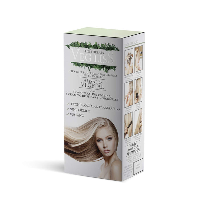 Vegan Brazilian Straightening Kit - Shampoo + Volume Reducer - Formaldehyde Free Silicone Free Moisturising Hair Treatment - Repairs and Reduces Frizz Up to 12 Weeks