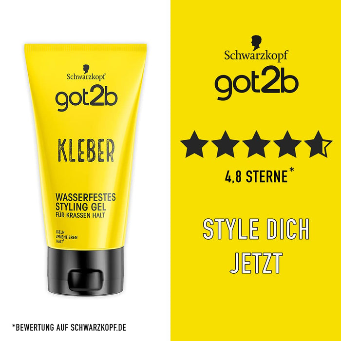 Schwarzkopf Got2B Żel Wodoodporny do Stylizacji Włosów, 150 ml