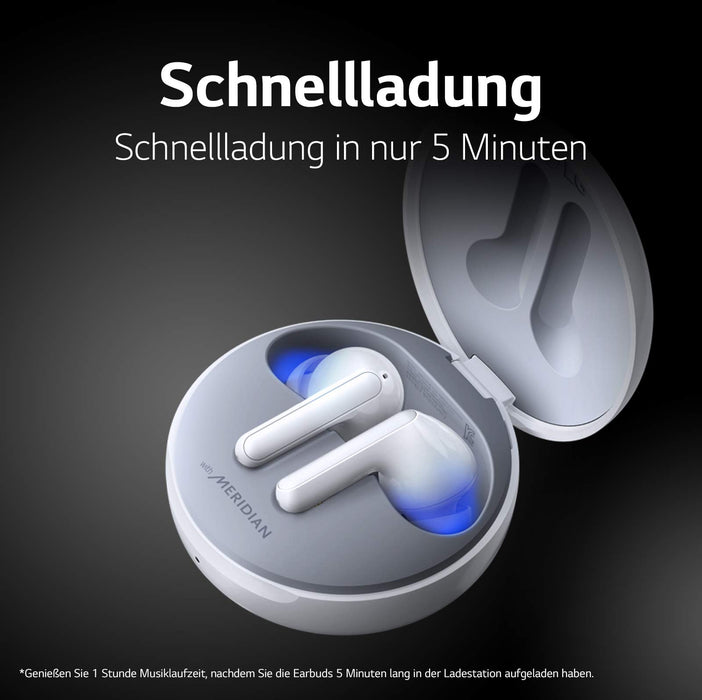 Lg Tone Free Hbs-Fn6 Słuchawki Douszne Bluetooth, Białe Headphones