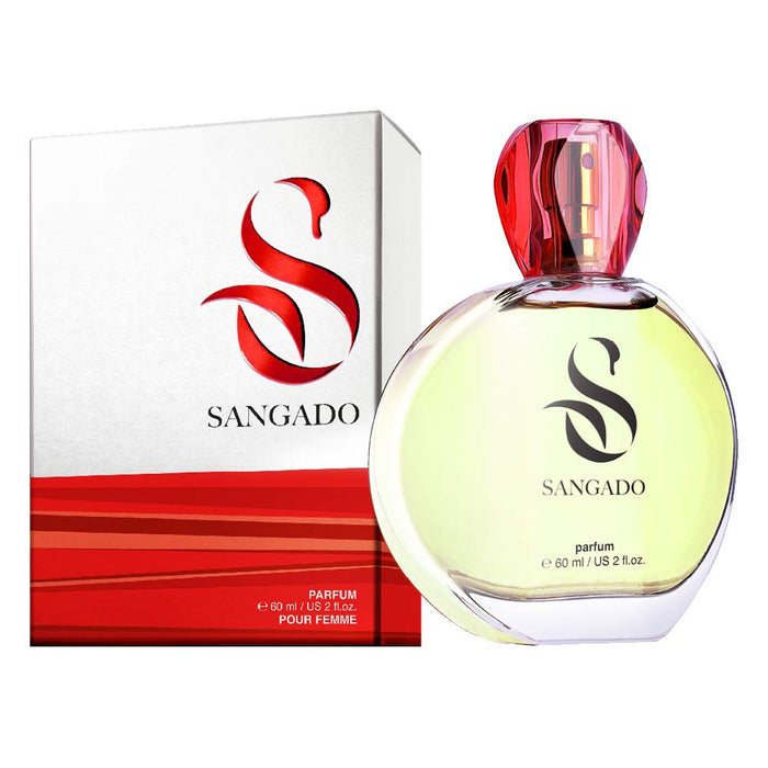 SANGADO Tobacco and Vanilla Perfume for Women, 8-10 hours long-Lasting, Luxury smelling, Oriental Spicy, Fine French Essences, Extra-Concentrated (Parfum), Refined, Ideal Gift for Women, 60 ml