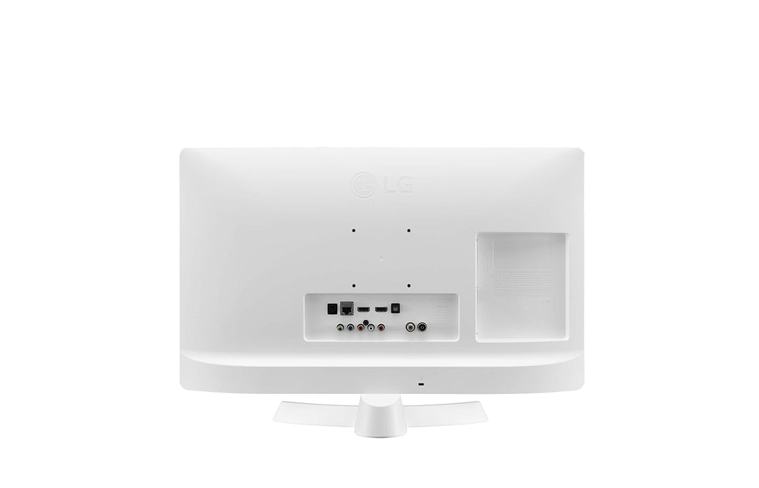 LG - 24TN510S- WZ - Monitor Smart TV da 60 cm (24") con schermo LED HD (1366 x 768, 16:9, DVB-T2/C/S2, WiFi, Miracast, 10 W, 2 x HDMI 1.4, 1 x USB 2.0, ottica, LAN RJ45, VESA 75 x 75), colore bianco