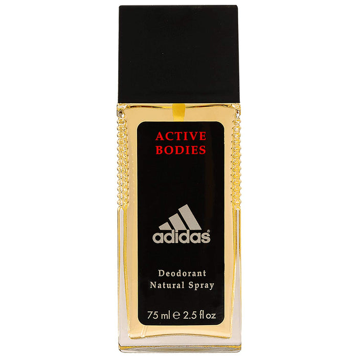 adidas Active Bodies dezodorant w naturalnym sprayu dla mężczyzn - orientalno-drzewne męskie perfumy 75ml
