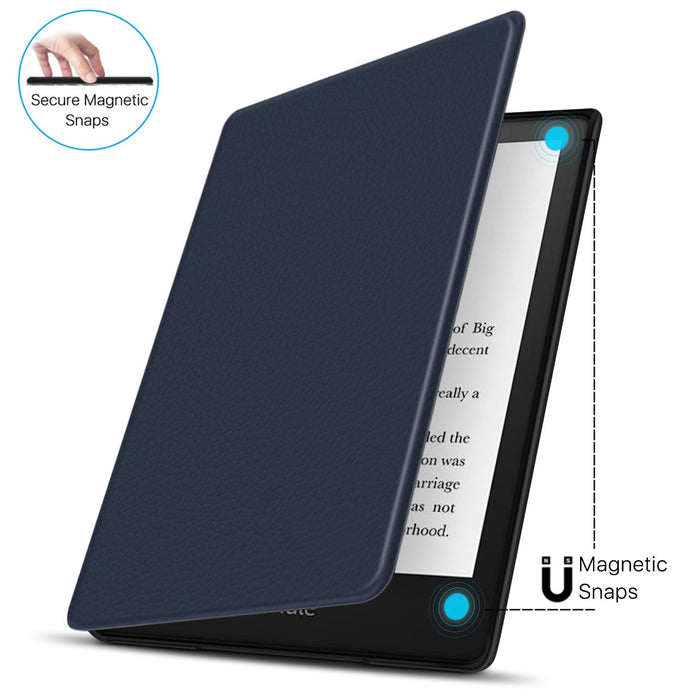 TNP etui ochronne do Kindle Paperwhite 2021 6,8 cala 11 generacji/Kindle Paperwhite 2021 Signature Edition, etui i etui do czytania Kindle Paperwhite, ciemnoniebieski kolor