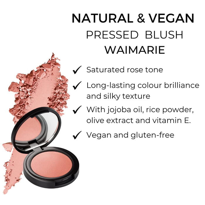 NUI Cosmetics -Make Up Natural Pressed Blush 4.WAIMARIE to nasycony róż.