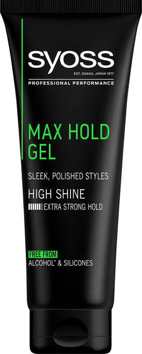 Syoss Max Hold Gel żel do włosów megamocny, poziom utrwalenia: 6 (250 ml)