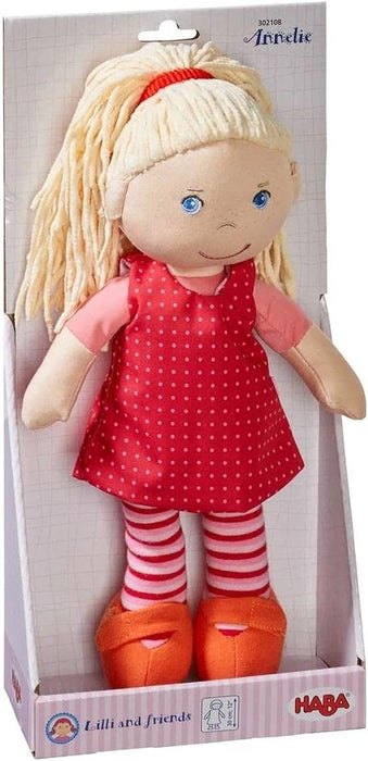 HABA 302108 Lalka Annelie, Wielokolorowa, 30cm