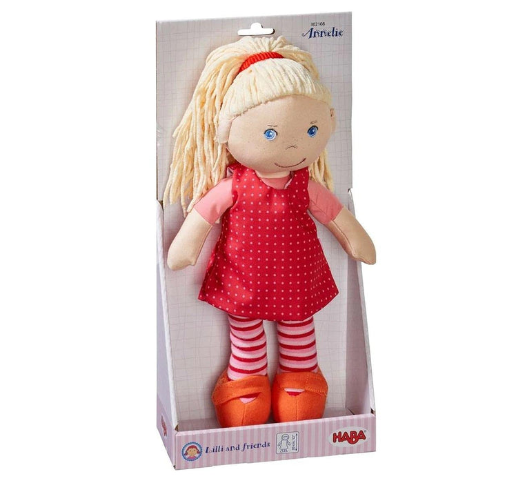 HABA 302108 Lalka Annelie, Wielokolorowa, 30cm