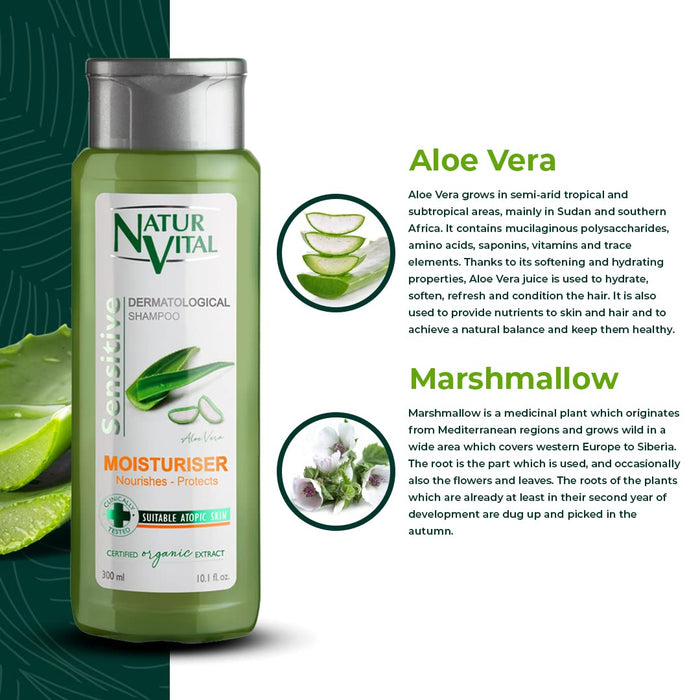 Naturaleza y Vida Sensitive szampon nawilżający – 300 ml