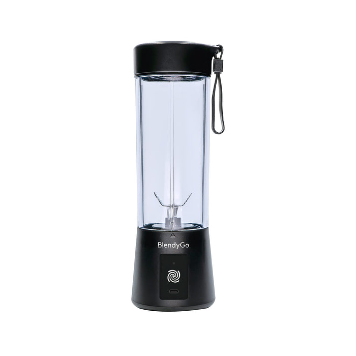 BlendyGo Blender bezprzewodowy przenośny, blender do koktajli do smoothie, blender USB, mikser, blender personalny osobisty, mini blender Czarny