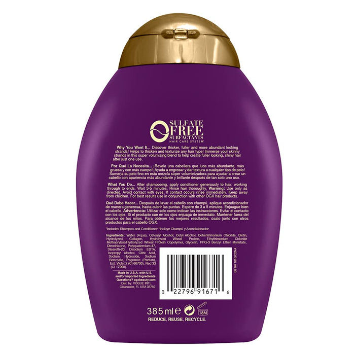 Organix Thick & Full Biotin & Collagen Conditioner 385 ml