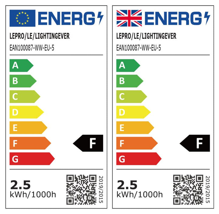 LE Żarówka LED E27, 3,8 W, 250 lumenów, 2700 kelwinów ciepła biel odpowiada żarówce 25 W, kąt świecenia 180°, opakowanie 5 sztuk