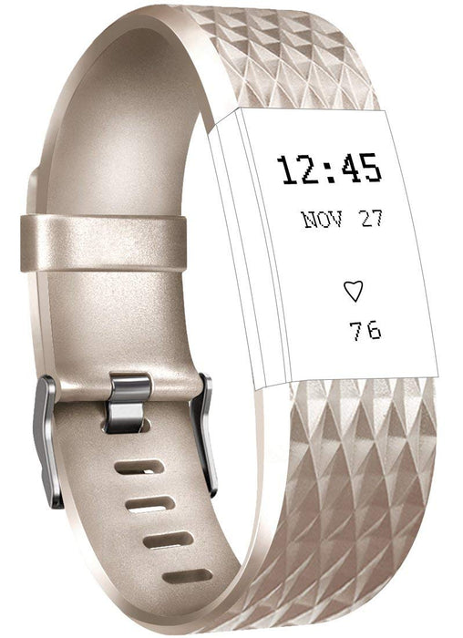 Tobfit Bransoletka do zegarka na rękę Fitbit Charge 2, zamiennik silikonu, sportowa i fitness bransoletka do zegarka na rękę Fitbit Charge 2 (bez zegarka)