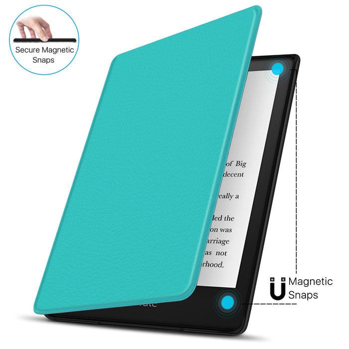 TNP etui ochronne do Kindle Paperwhite 2021 6,8 cala 11 generacji/Kindle Paperwhite 2021 Signature Edition, etui i etui do czytania Kindle Paperwhite, Turkusowy kolor niebieski