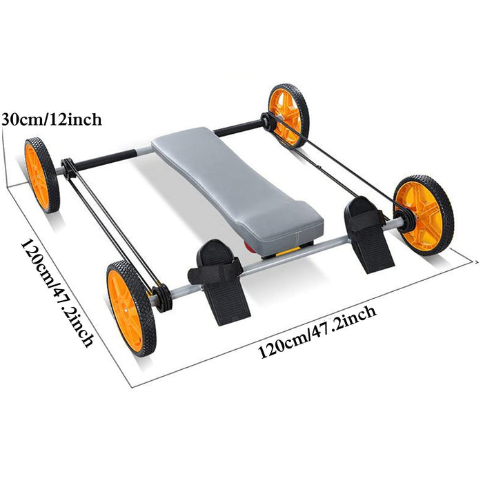 Rower treningowy z żabą, wielofunkcyjne automatyczne koło brzuszne odbicia maszyna do nóg z czterokołowym treningiem siły mięśni rdzenia