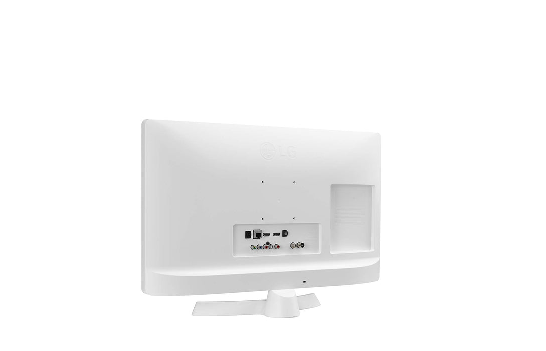 LG - 24TN510S- WZ - Monitor Smart TV da 60 cm (24") con schermo LED HD (1366 x 768, 16:9, DVB-T2/C/S2, WiFi, Miracast, 10 W, 2 x HDMI 1.4, 1 x USB 2.0, ottica, LAN RJ45, VESA 75 x 75), colore bianco