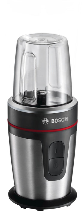 Bosch MMBM7G3M mikser stojący, szklany pojemnik ThermoSafe, kubek do miksowania/picia ToGo, 350 W, czarny/szczotkowany stal szlachetna